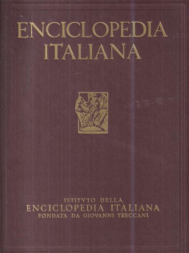 Enciclopedia italiana - enciclopedia,