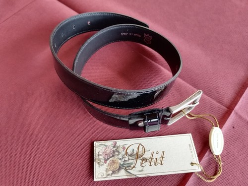 Cintura vera pelle nera - pelle,