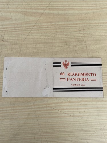 Attestato 66º reggimento - 66º,
