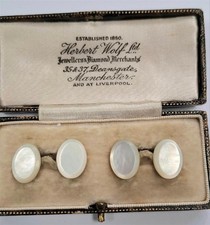 Gemelli vintage madreperla