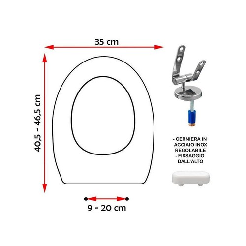 Sedile copriwater compatibile - sedile,