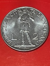 VATICAN 2 Lire Coin 1940 POPE