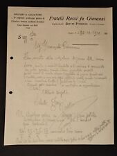 Carta Intestata Sestri Ponente Negozio di Calzature Fratelli Rossi 1921 QX3506