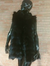 Gilet PELLICCIA di VOLPE nera