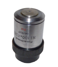 OBIETTIVO PER MICROSCOPIO  CARL ZEISS JENA  100X PLAN POL oo i.c. 1,30