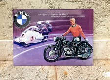insegna di latta stampata moto BMW Motorrad - grande formato