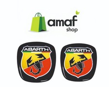 Stemma Logo abarth  ADESIVO, Anteriore E Posteriore Fregi Punto e Panda no 3D