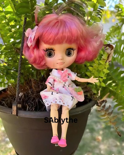 Pink hair middie blythe - hair,