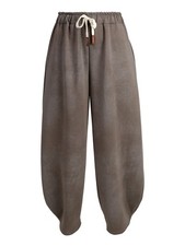 Solada Pantaloni donna a palloncino con coulisse - fango