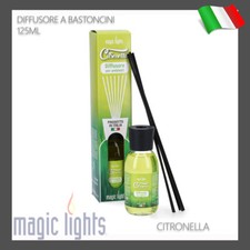 DIFFUSORE PROFUMO PER CASA AMBIENTE A BASTONCINI 125ML ALLA CITRONELLA