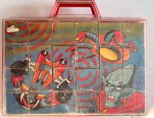 Goldrake Atlas Ufo robot puzzle cubi Clementoni vintage anni 80 Raro 24 Pezzi
