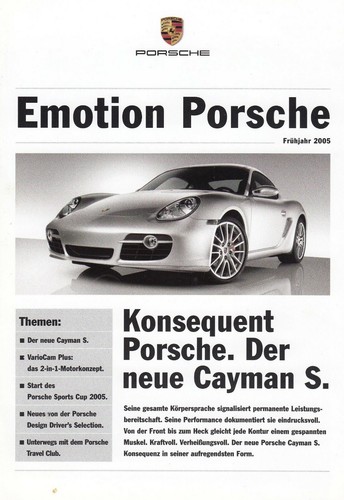 Porsche emotion cayman - emotion,