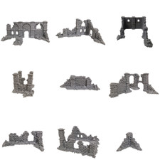 Set di Mura e Rovine in Scala per Giochi da Tavolo D&D, Warhammer, ecc..