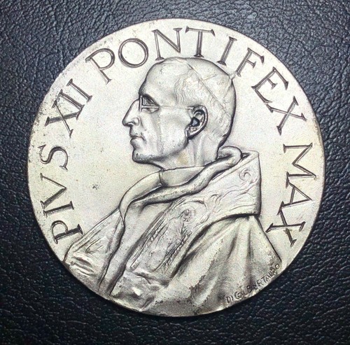 Medaglia papa pio xii - papa,