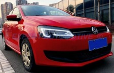 FARI FRECCE A LED VW POLO 6R 6C FIBRA OTTICA LED DAYLINE CROMO DA 09->