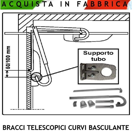 Bracci telescopici curvi - bracci,