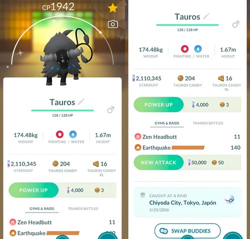Shiny tauros paldea - tauros,