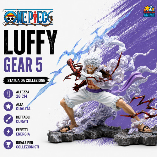 One piece monkey luffy gear - d.,
