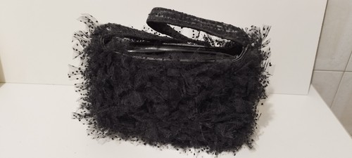 Borsa spalla nera vintage - a,