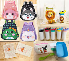 Zainetto personalizzabile con nome borraccia sacca set Scuola asilo portamerenda