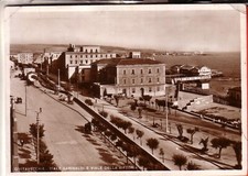 CARTOLINA  CIVITAVECCHIA  ANTICA  VIAGGIATA  1940  VIALE GARIBALDI  E VIALE VITT