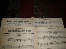 spartiti musicali sciorti anni