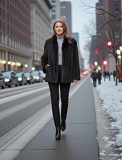 Giacca donna vintage visone naturale taglie forti 20/22W