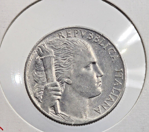 Moneta lire uva - lire, r