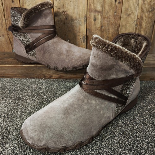 Stivali donna skechers marroni - stivali,