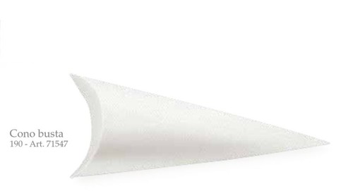 Serie lino bianco cono busta - bianco,