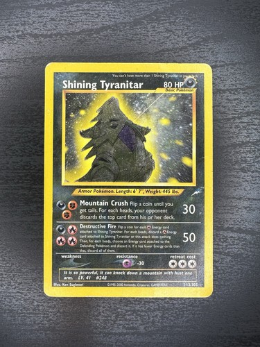 Shining tyranitar 113 - tyranitar, 113/105