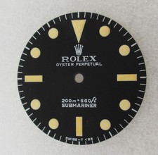 ~ Rolex Vintage #5513 Submariner 200m Nero Opaco Marrone Lume Quadrante Riparato ~