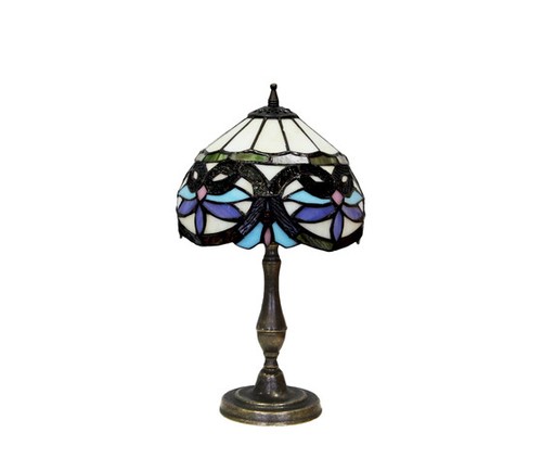Lampada abatjour vetro tiffany - vetro,