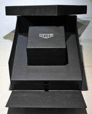 TAG Heuer Vintage leather black watch box with outer maxi box