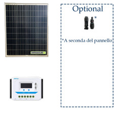 Kit Solare 5W 10W 20W 50W 100W regolatore VS1024AU crepuscolare EPEVER