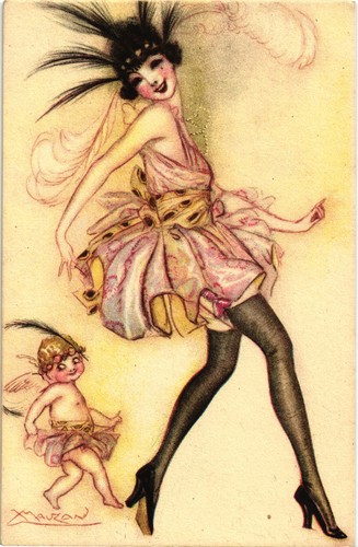 Mauzan art deco donnina - -,
