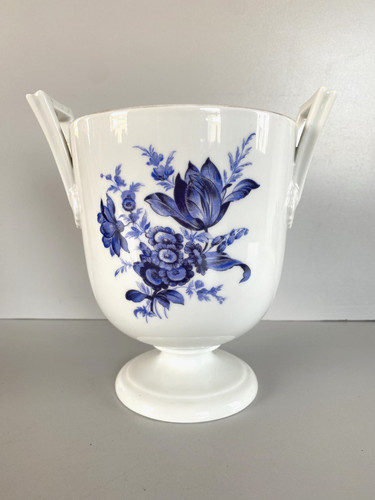 Vaso coppa porcellana bianca - vaso,