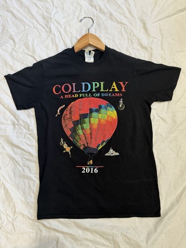 Shirt nera coldplay head - nera,