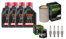 KIT/TAGLIANDO HONDA HORNET 600 2003 2006 OLIO MOTUL 7100 10W40 FILTRI CANDELE