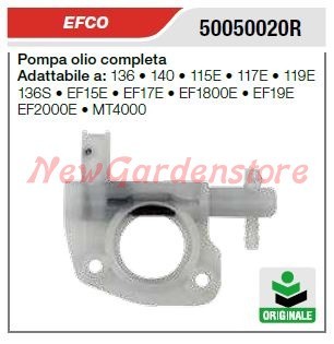 Pompa olio efco motosega 136 - pompa,