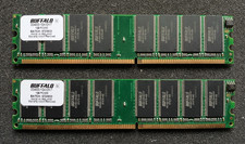 BUFFALO 2GB (2x1GB) RAM DDR1 PC3200 400MHz (DD4003-1GAX2KIT) Kit doppio canale