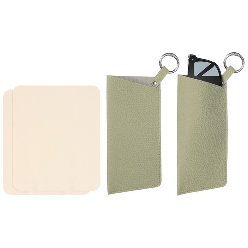 Custodia occhiali 2pz pelle - custodia,