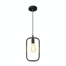 Lampadario geometrico in ferro