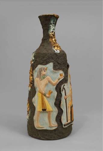 Bottiglia vaso lava vulcanica