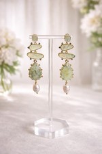 Orecchini pendenti In Prehnite
