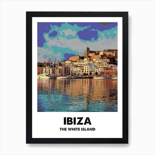 Ibiza città stampa arte - stampa,,