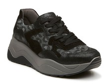 IGI&CO SCARPE SNEAKERS DONNA INVERNO 4149500  CON ZEPPA NERO GRIGIO