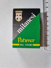 CARTE DA GIOCO SIGILLATE MILANESI PATIENCE DAL NEGRO SCOPA BRISCOLA PLAYING CARD