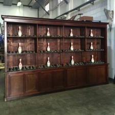 GRANDE MOBILE IN LEGNO CON ANTE E MENSOLE PRIMI DEL '900