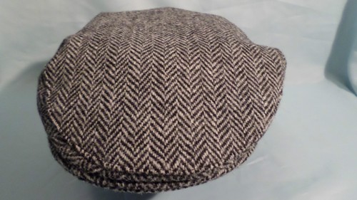 Cappello piatto lana - lana, tweed